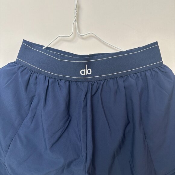 Alo Blue Double Layer Sports Shorts Women's Size S - Picture 2 of 6